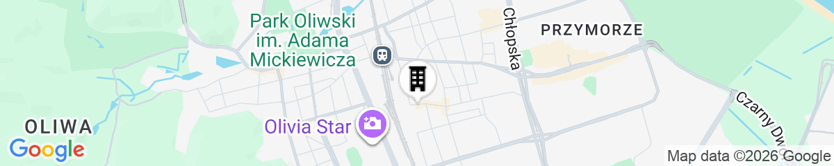 Map for Hotel Arkon Park Gdańsk- Destigo Hotels