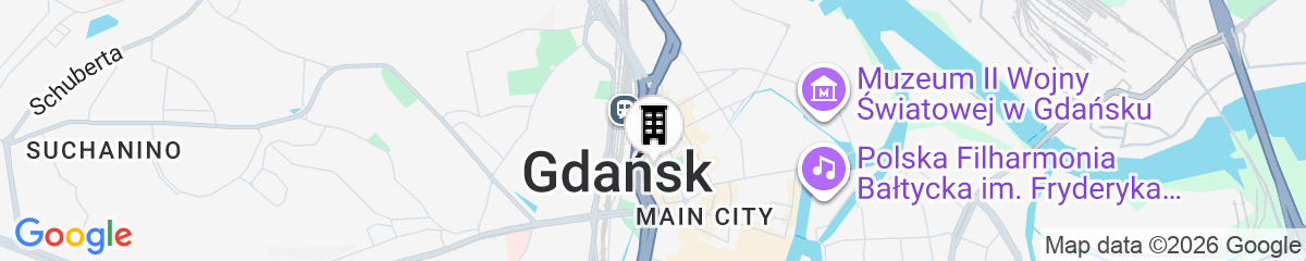 Map for Soul House Gdansk Old Town
