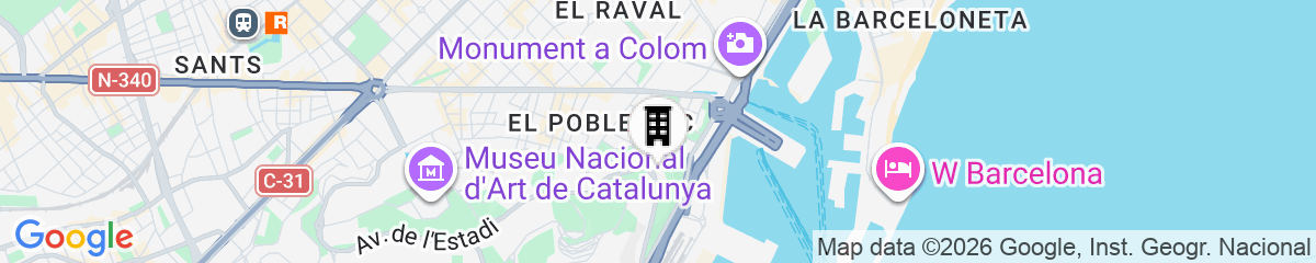 Map for Hotel Miramar Barcelona GL - LVX Preferred Hotels &amp; Resorts - Newly Renovated