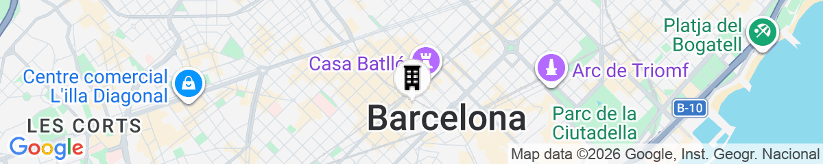 Map for Rooms Consell de cent