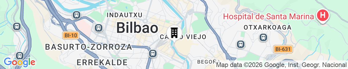 Map for Hotel Tayko Bilbao