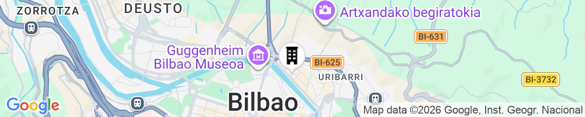 Map for Hesperia Bilbao