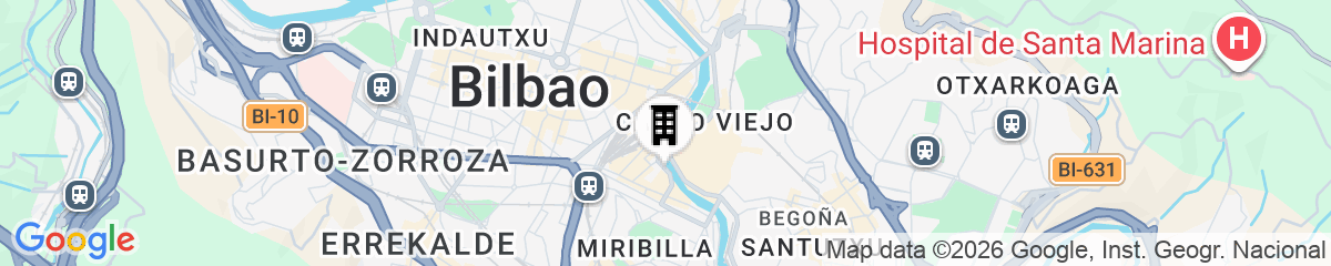 Map for  Axel Hotel Bilbao – Adults Only