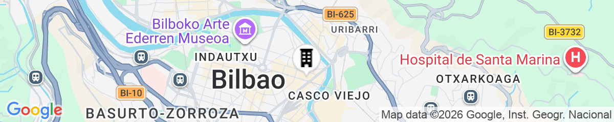 Map for Radisson Collection Bilbao