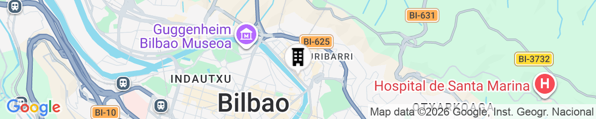 Map for Barceló Bilbao Nervión