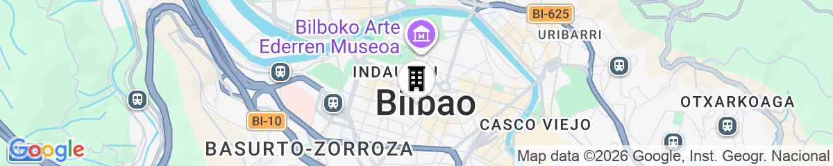 Map for Hotel Ercilla de Bilbao, Autograph Collection