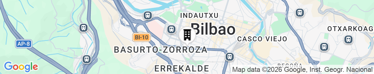 Map for Hotel Zenit Bilbao