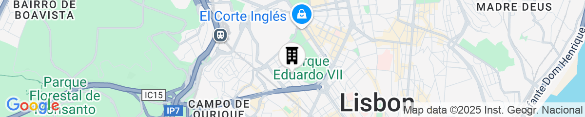 Map for InterContinental Lisbon by IHG