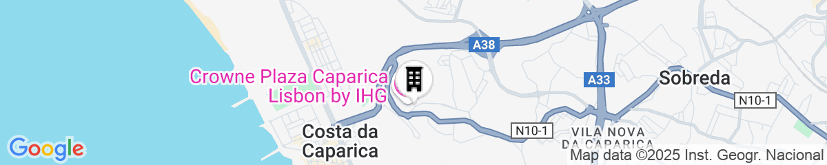 Map for Crowne Plaza Caparica Lisbon by IHG