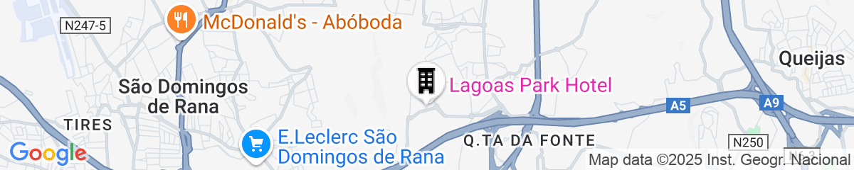 Map for Lagoas Park Hotel