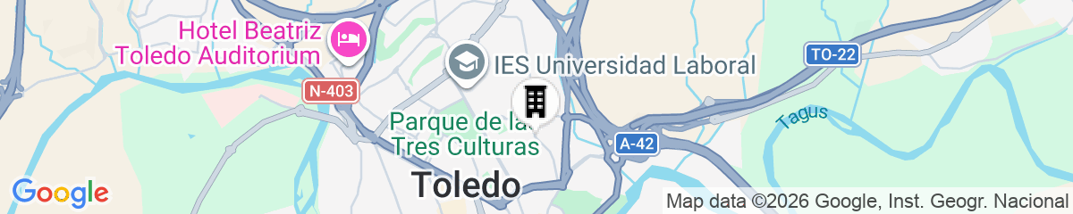 Map for Eurostars Toledo