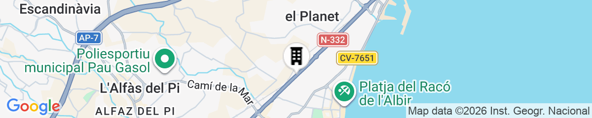 Map for Hotel Noguera El Albir