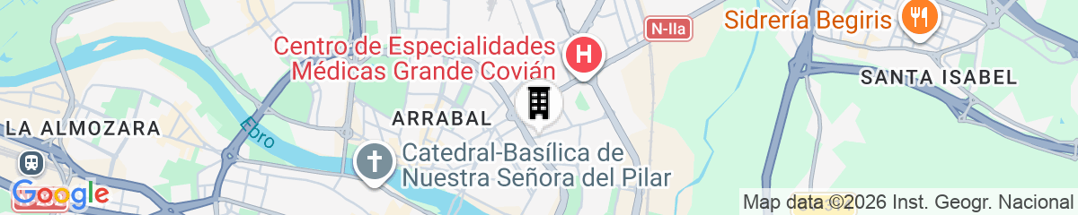 Map for B&B HOTEL Zaragoza Plaza Mozart 