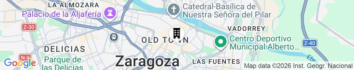 Map for Hotel Vincci Zentro Zaragoza