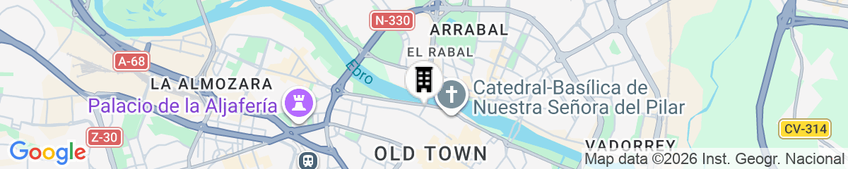 Map for NH Ciudad de Zaragoza