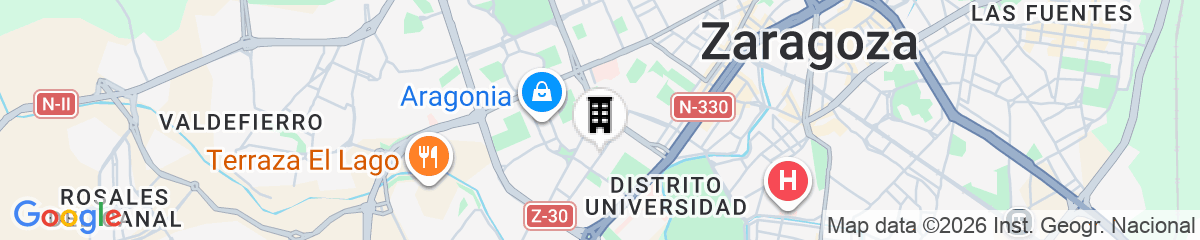 Map for Hotel ILUNION Romareda