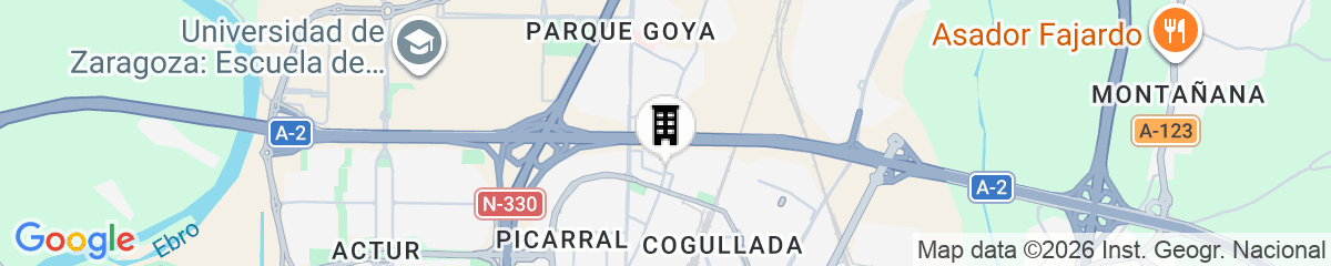 Map for Hotel YIT Ciudad de Zaragoza​​​​​​​