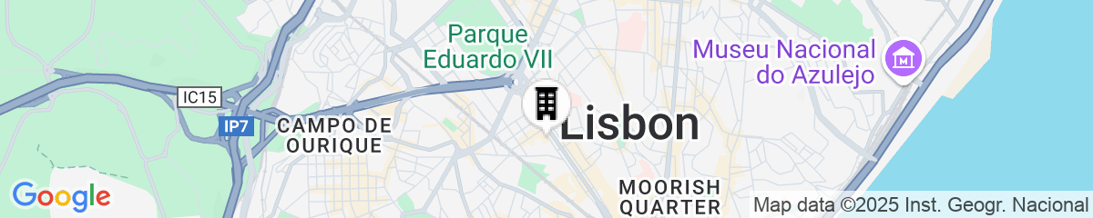 Map for Tivoli Avenida Liberdade Lisboa – A Leading hotel of the world