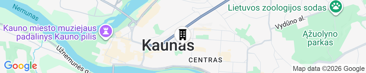 Map for Kaunas City