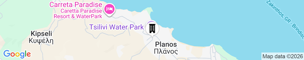 Map for Zante Calinica Hotel