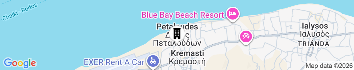 Map for Smart Accommodation Rhodes