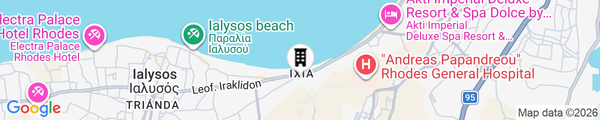 Map for Oceanis Park Hotel