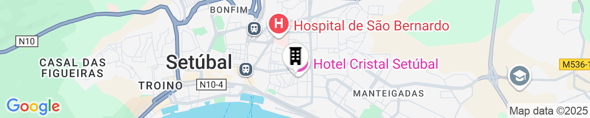 Map for Hotel Cristal Setubal