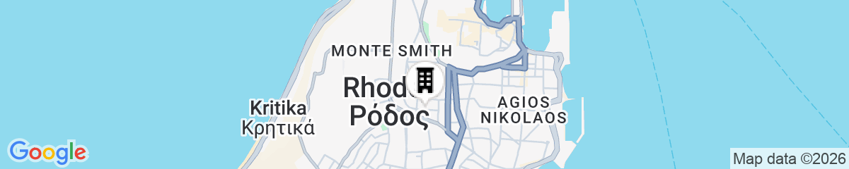 Map for Rodos Backpackers