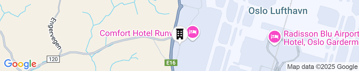 Map for Clarion Hotel Oslo Airport