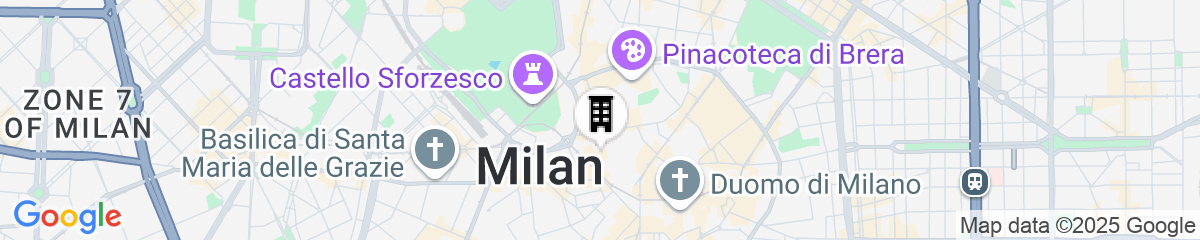 Map for Hotel Milano Castello