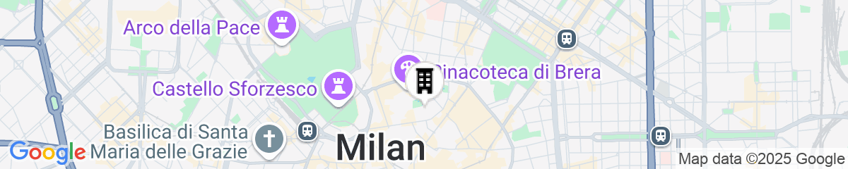 Map for Bvlgari Hotel Milano