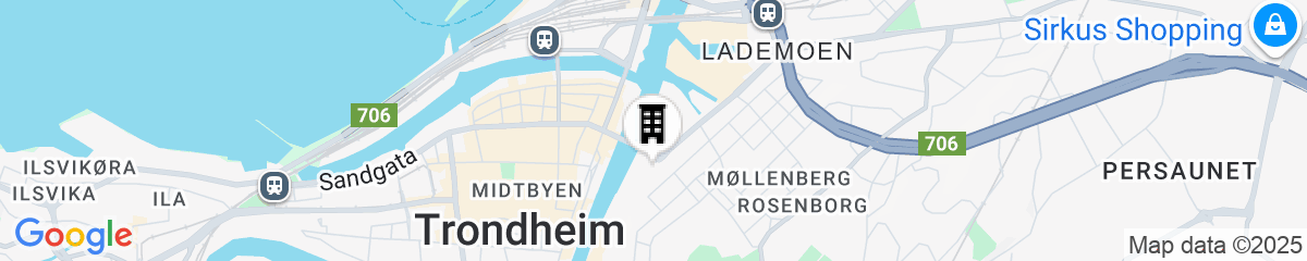 Map for Scandic Bakklandet