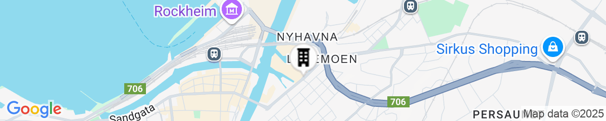 Map for Scandic Solsiden