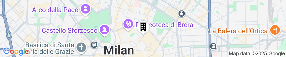 Map for Armani Hotel Milano