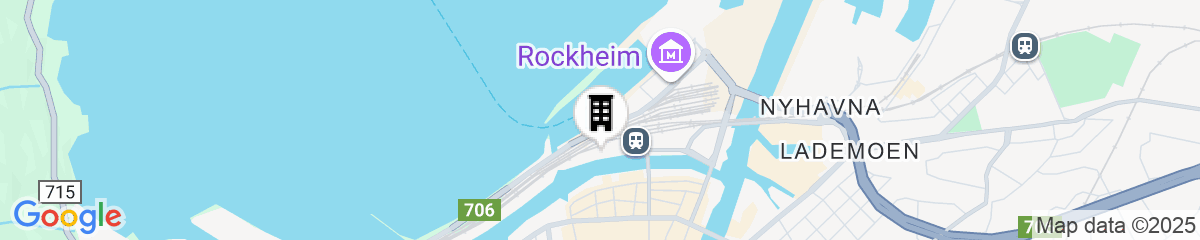 Map for P-Hotels Brattøra