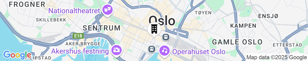 Map for Amerikalinjen