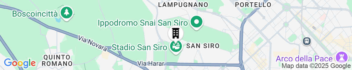 Map for B&B Hotel Milano San Siro