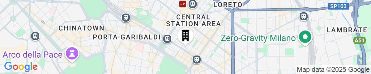 Map for WorldHotel Casati 18