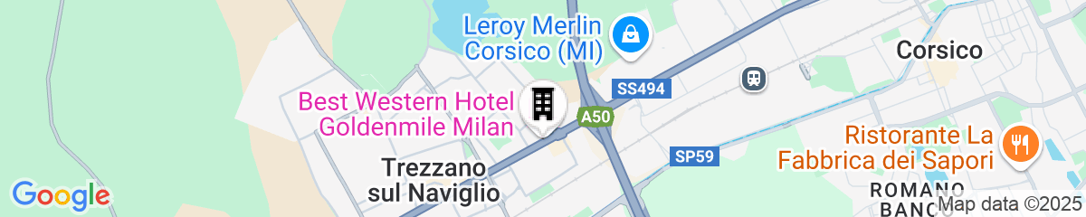 Map for Best Western Hotel Goldenmile Milan