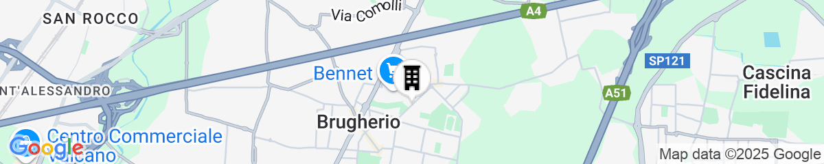 Map for Hotel Sporting Brugherio