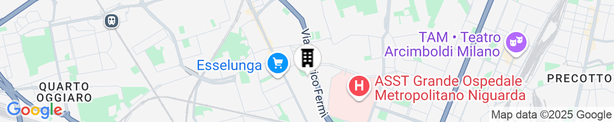 Map for eco Hotel Milano & BioRiso Restaurant