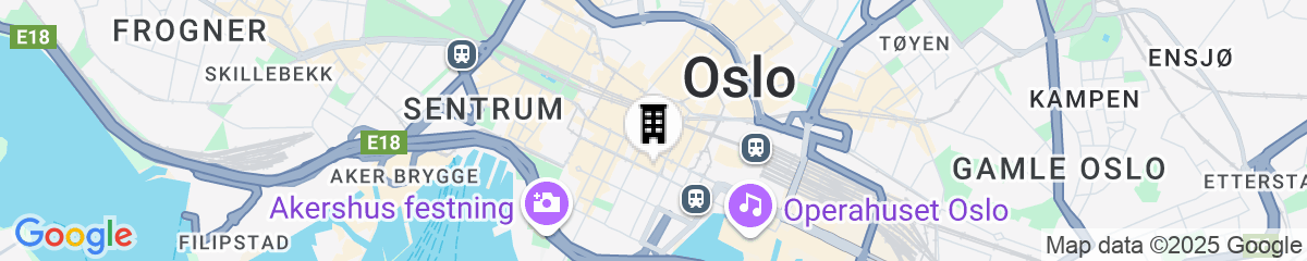Map for Numa Oslo Hallen
