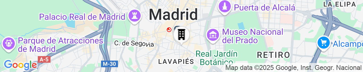 Map for CoolRooms Palacio de Atocha