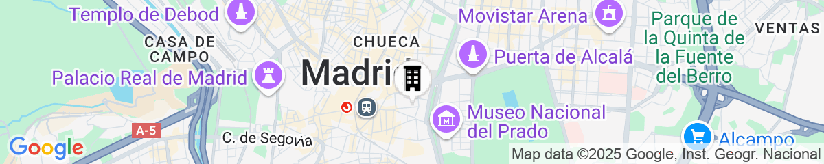 Map for El Autor Hotel, Madrid, Autograph Collection
