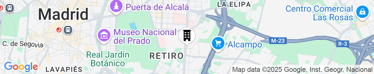 Map for Crowne Plaza Madrid - Centre Retiro by IHG