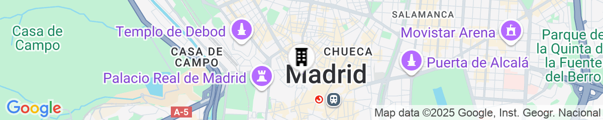 Map for Hotel Preciados