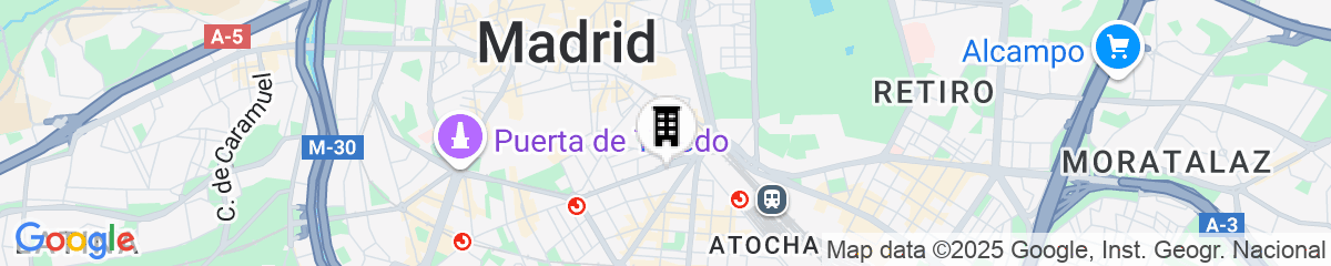 Map for Hard Rock Hotel Madrid