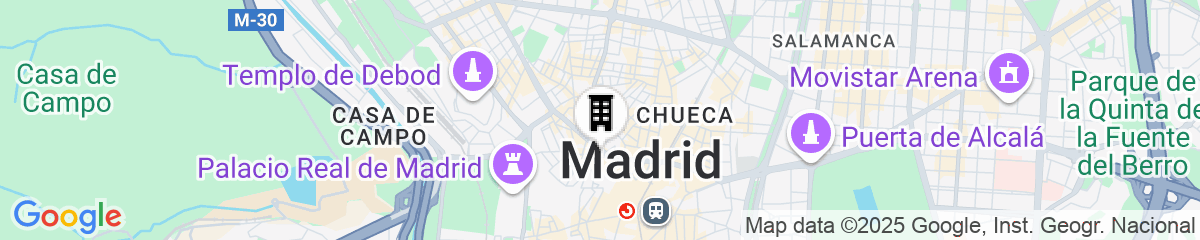 Map for Room Mate Macarena, Madrid Gran Vía