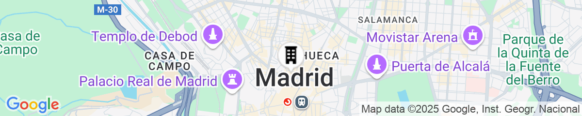 Map for INNSiDE by Meliá Madrid Gran Vía