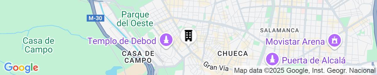 Map for Hotel Riu Plaza España